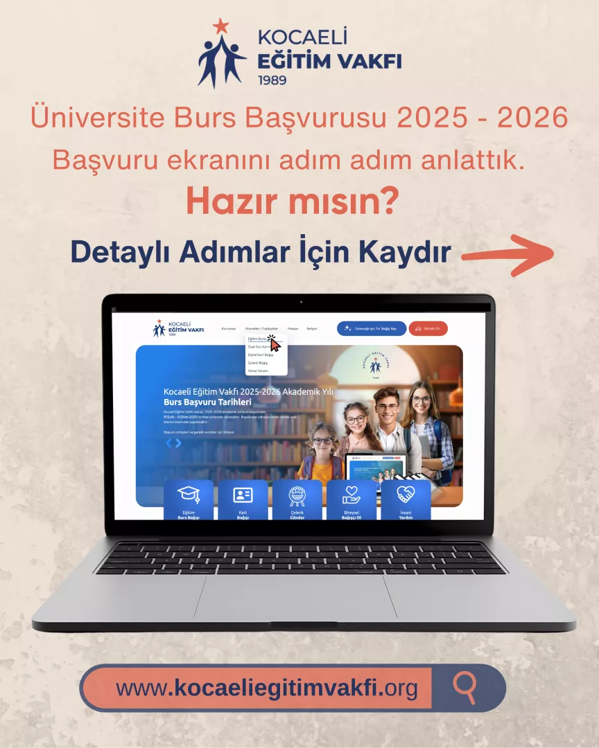 Yeni Eğitim-Öğretim Yılına Başarı Dileğiyle: KEV 2025-2026 Burs Başvuruları Başladı